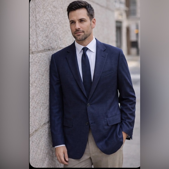 Brooks BrothersRegent Fit Reda Blazer 42S Navy Blue Italian Wool Sport Coat